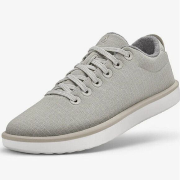 Allbirds Women's Wool Piper Woven - Pewter Grey/Blizzard Sneakers Lace Up Size 9 - Picture 1 of 13